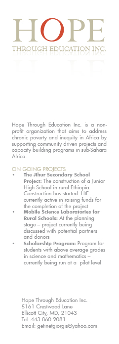 Hope Through Education Inc.
